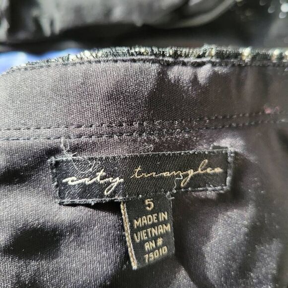 Cocktail Party Evening Black Lacey Layers Satin Strapless Sweetheart Mini Dress - Picture 10 of 11